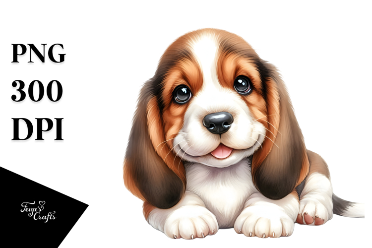 Basset Hound Clipart Image 22