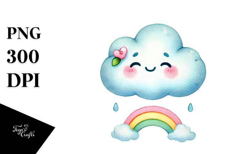 Cute Cloud Clipart Image 19