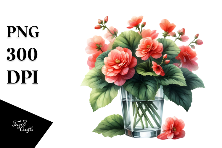Begonia Watercolor