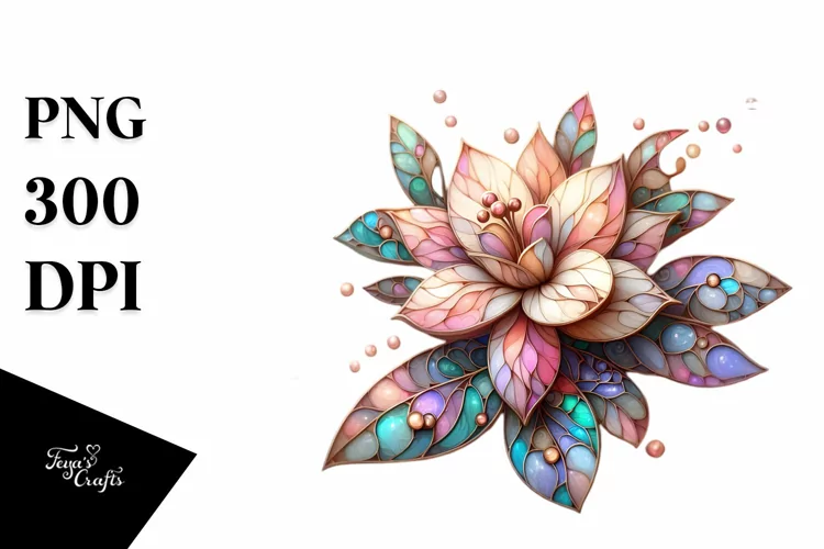 Abstract Stained Gardenia Shiny