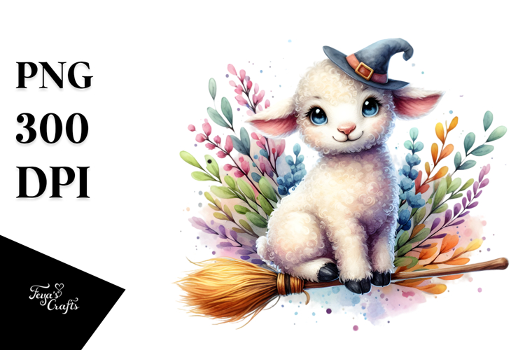 Cartoon Witch Broom Clipart Image 8