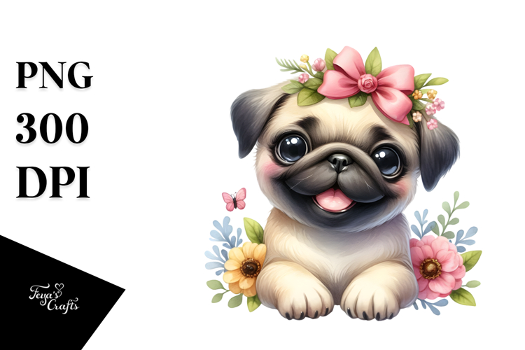 Cute Pug PNG