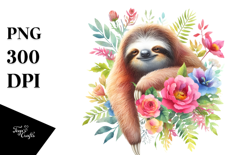 Sloth Clipart Image 20