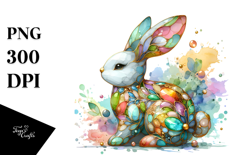 Colorful Bunny PNG