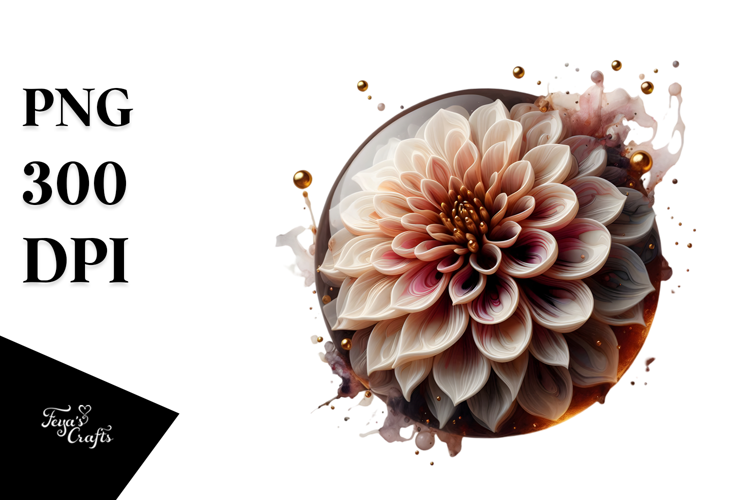 Glossy Dahlia PNG