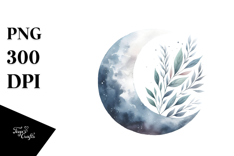 Simple Half Moon PNG example image 1