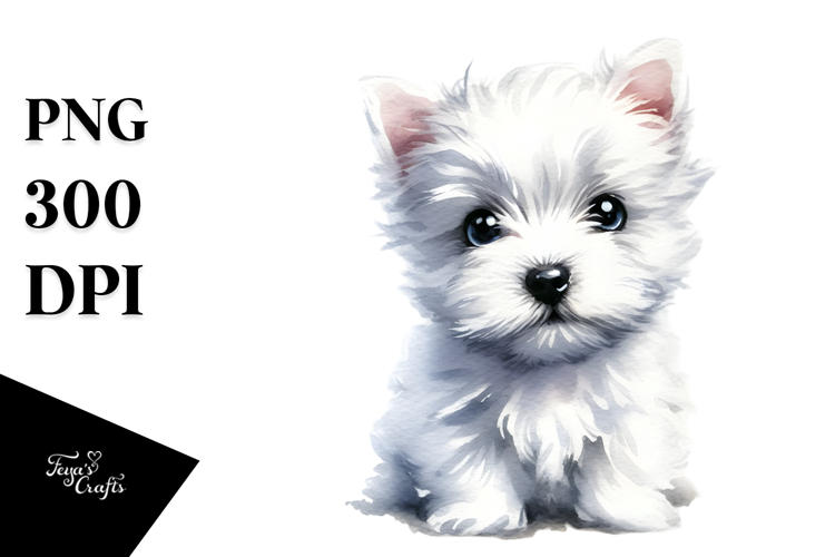 Expressive West Highland White Terrier PNG