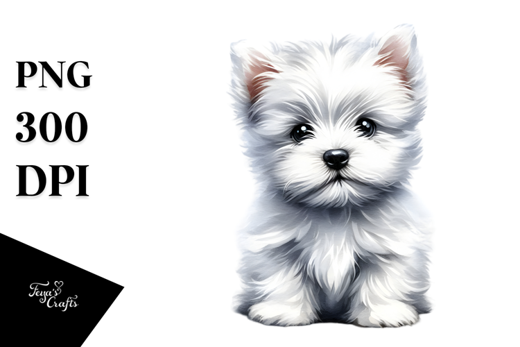 Expressive West Highland White Terrier PNG