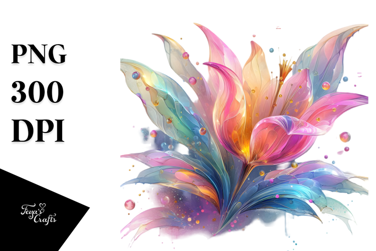 Vibrant Pastel Tulip, Transparent PNG