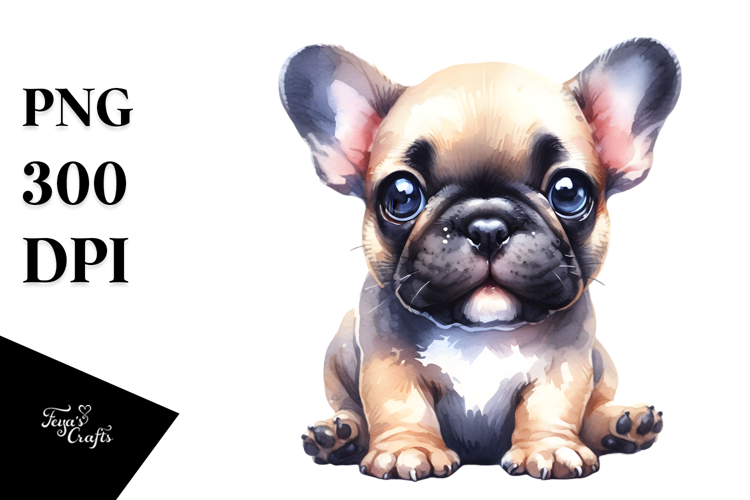 Adorable French Bulldog PNG