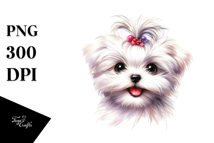 Maltese Clipart Image 14