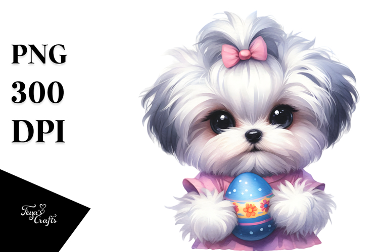 Maltese Clipart Image 6