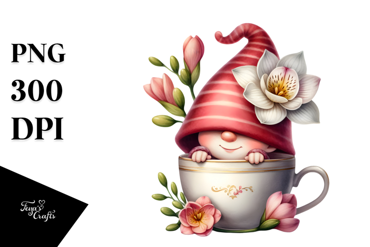Gnome with Big Hat, PNG