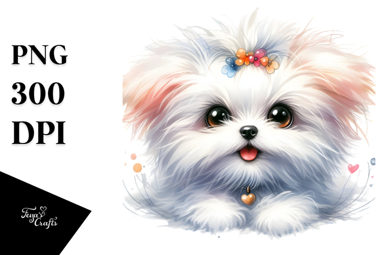 Maltese Clipart Image 3