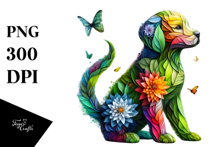 Vibrant Watercolor Puppy Tumbler