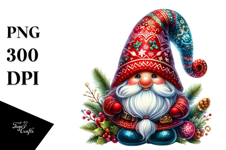 Vibrant Christmas Gnome example image 1