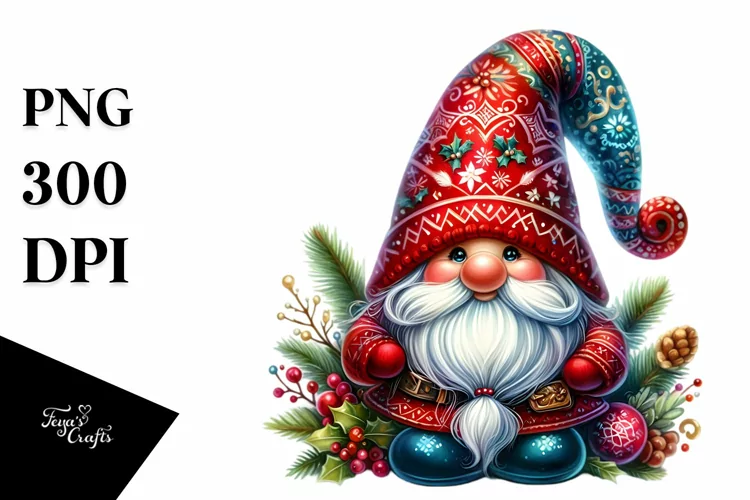 Vibrant Christmas Gnome