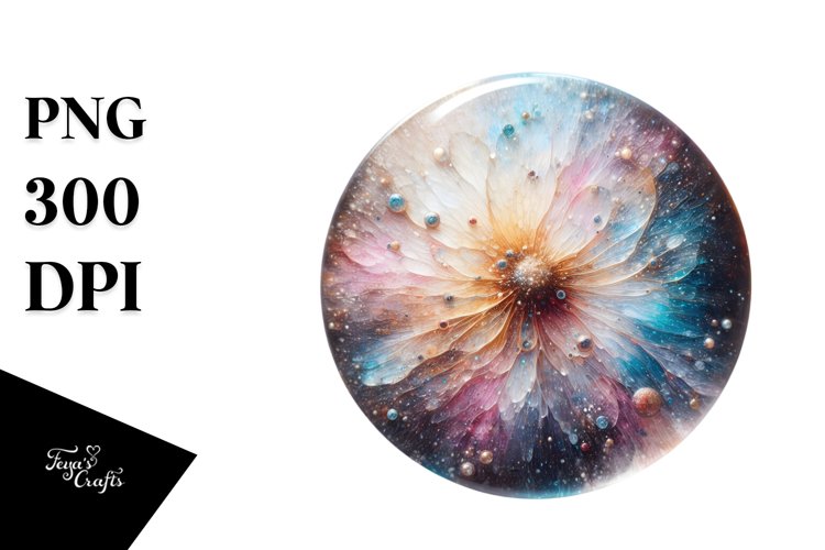 Glossy Cosmos Sticker Clipart example image 1