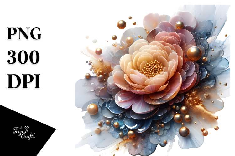 Glossy Ranunculus Sublimation PNG