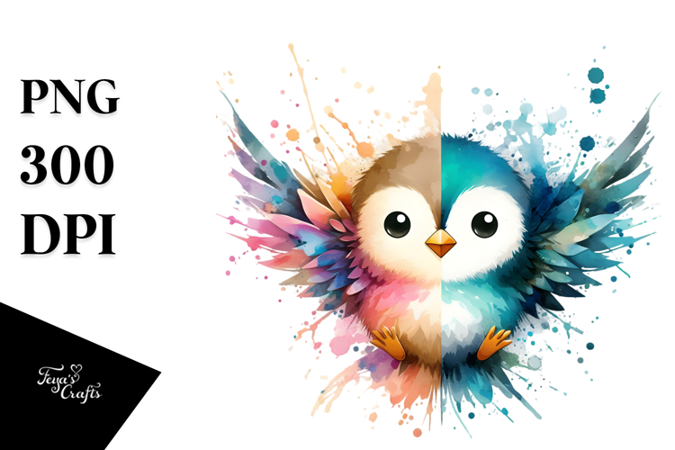 Grunge Bird PNG