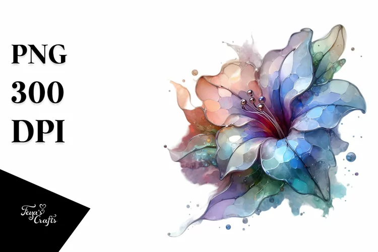 Abstract Glossy Petunia