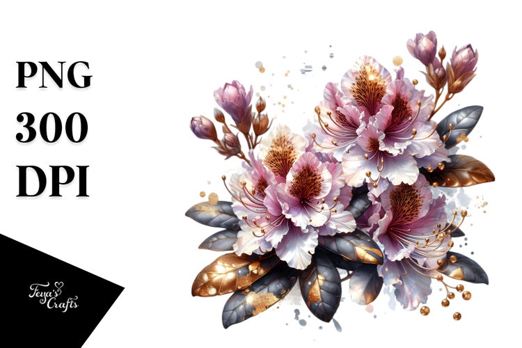 Detailed Shiny Rhododendron Shiny Material | Sublimation