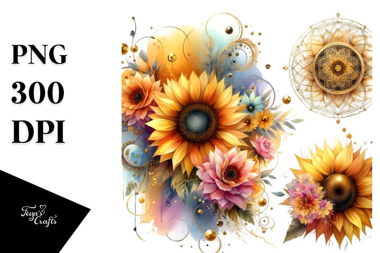 Sunflower Clipart Image 13
