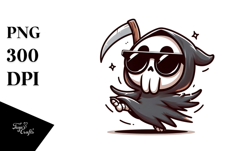 Cute and Stylish Reaper PNG