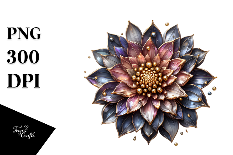 Detailed Shiny Dahlia