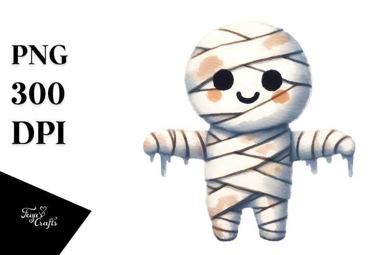 Spooky Mummy Design, High-Resolution PNG
