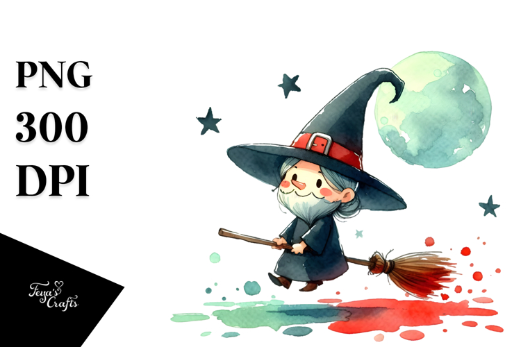 Funny Digital Witch Image, Transparent PNG