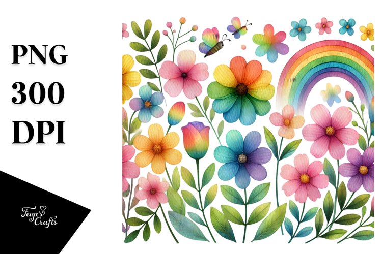 Watercolor Rainbow Png Image 21