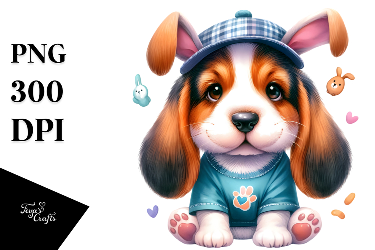Basset Hound Clipart Image 13