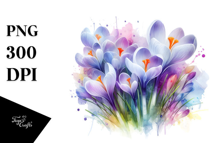 colorful Crocus, PNG