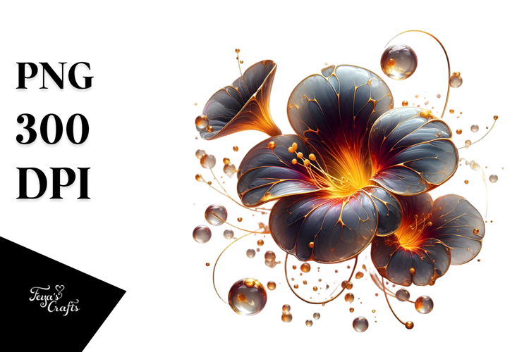 Abstract Material Nasturtium PNG