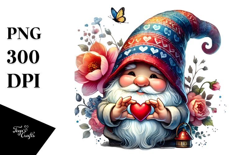 Valentine Gnome Png Image 6