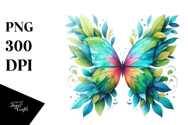 Watercolor Leaves Clipart Image 7