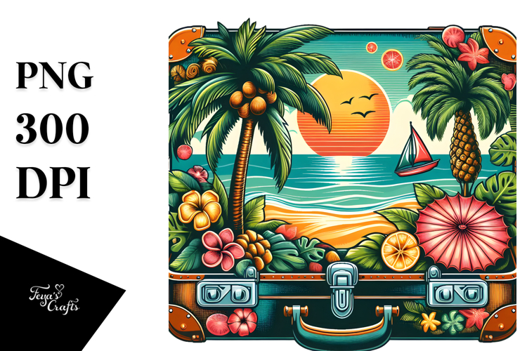 Suitcase Clipart Image 2