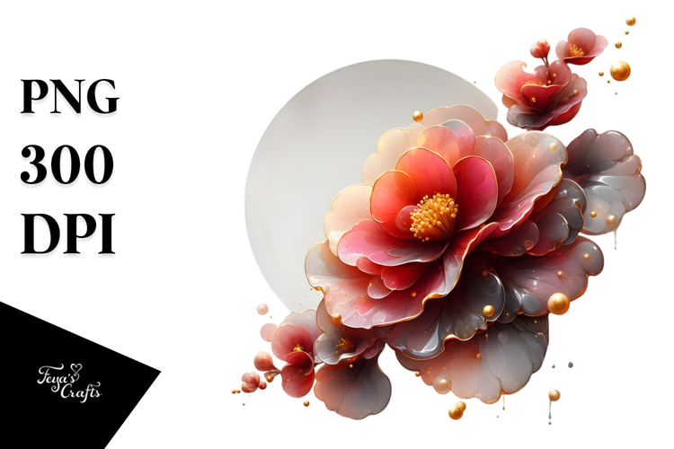 Abstract Begonia PNG