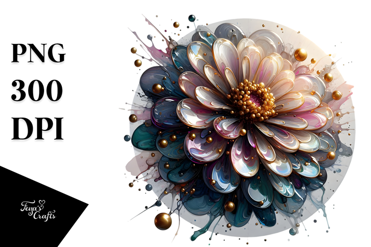 Abstract Zinnia PNG