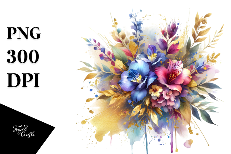 Vibrant Abstract Bouquet
