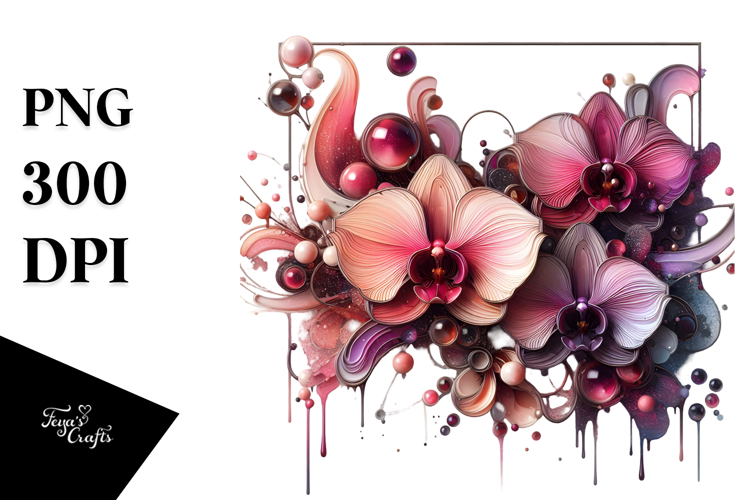 Orchid Clipart Image 15