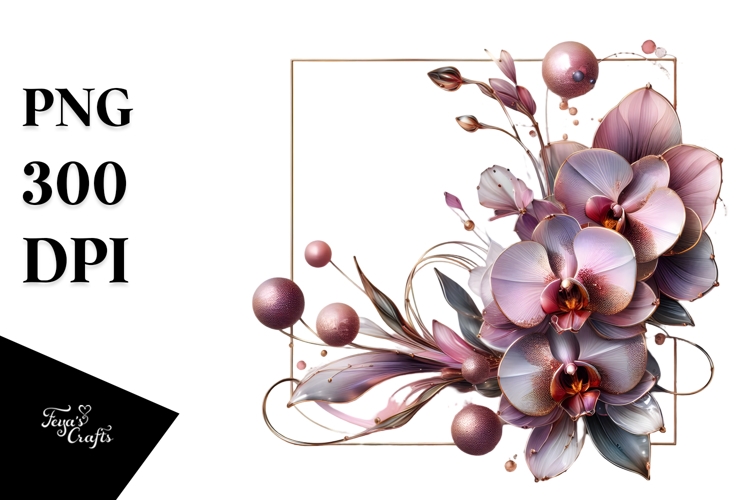 Orchid Clipart Image 12