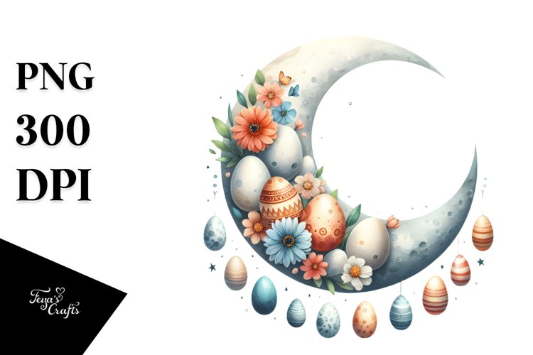 Watercolor Easter Eggs Clipart Image 18