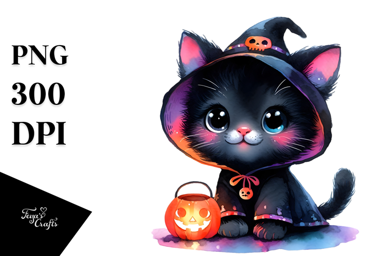 Vibrant Baby Black Cat
