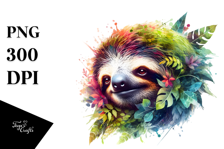 Sloth Clipart Image 19