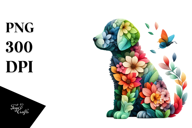 Abstract Vibrant Watercolor Puppy, 20 oz Tumbler
