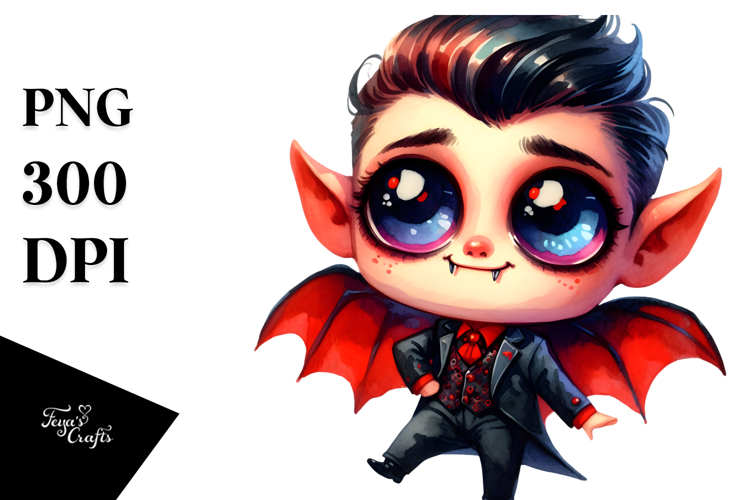 Funny Dancing Vampire in Style PNG