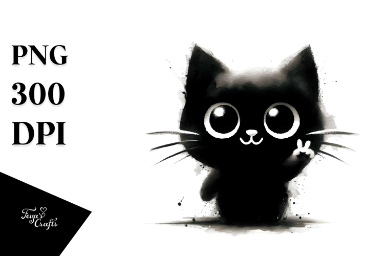 Black Cat Png Image 12