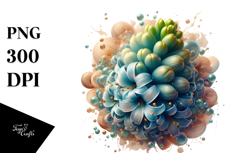 Abstract Hyacinth Art